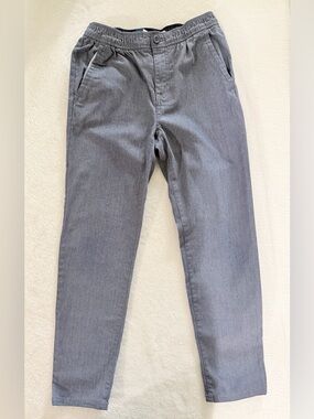 Old Navy Men's Gray Elastic-Waist Chinos